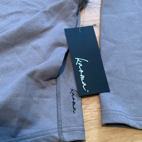NWT Karma Debi Drop Shoulder Long Sleeve Zip Up Jacket Gray Women’s M - Picture 2 of 13